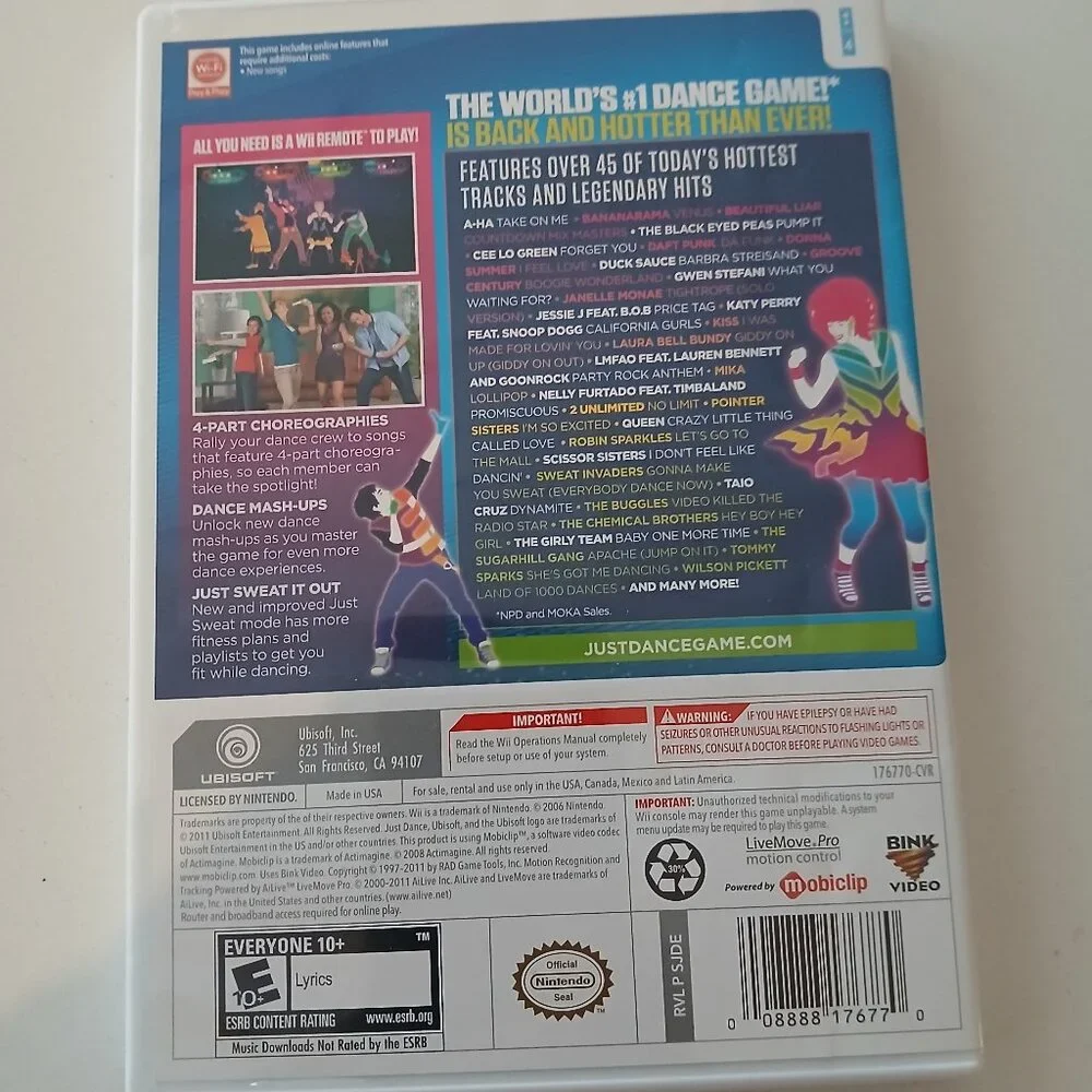 Wii Game  -Just Dance 3